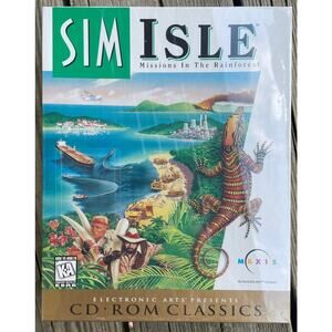 Sim Isle: Missions in the Rainforest Maxis PC CD Dos Free Screenie-SEALED/NEW